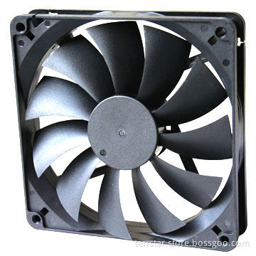 DC Brushless Fan with 12V Voltage, Measures 135 x 135 x 25mm, Available in PWM and FG